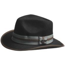 Peter Grimm OG Fedora Hat - Felted Wool (For Men) in Black - Closeouts