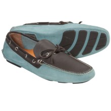 Peter Millar Capri Driving Moccasins (For Men) in Tar Heel Blue - Closeouts