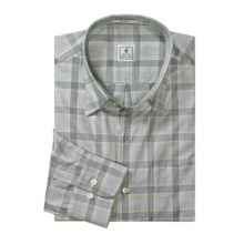 Peter Millar Classic Plaid Shirt - Long Sleeve (For Men) in Black - Closeouts