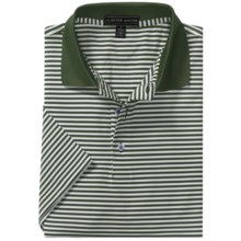 Peter Millar Competition Stripe Summer Comfort Polo Shirt - Stretch Jersey, Short Sleeve (For Men) in Loden - Closeouts