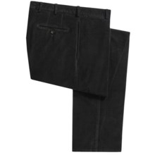Peter Millar Corduroy Pants - Pima Cotton, Flat Front (For Men) in Black - Closeouts