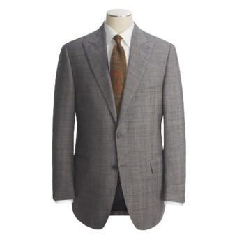 Peter Millar Glen Plaid Suit - Worsted Wool (For Men) in Grey/Brown
