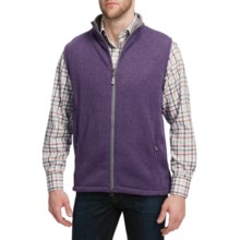 Peter Millar Melbourne Sweater Vest - Full Zip, Fleece (For Men) in Kalamata - Closeouts