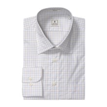 Peter Millar Stewart Check Dress Shirt - Long Sleeve (For Men) in Blue/Tan - Closeouts