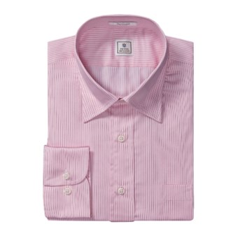 Peter Millar Vespa Collar Dress Shirt - Striped, Long Sleeve (For Men) in Pink
