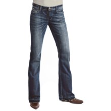 Petrol Avery Denim Jeans - Low Rise, Slim Fit, Wide Bootcut (For Women) in Dark Wash - Closeouts