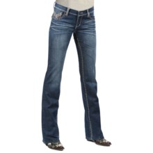 Petrol Hayden Denim Jeans - Low Rise, Slim Fit, Bootcut (For Women) in Dark Wash - Closeouts