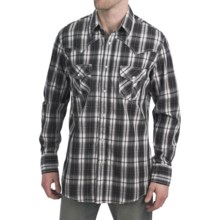 Petrol Rusty Plaid Shirt - Snap Front, Long Sleeve (For Men) in Black - Closeouts