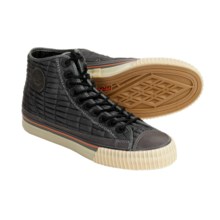 PF-Flyers Center Hi Quilted High-Top Sneakers (For Men and Women) in Grey - Closeouts