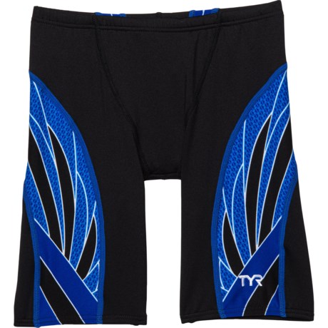TYR Phoenix Splice Jammer Swimsuit - UPF 50+ (For Boys) - BLACK/BLUE (22 )