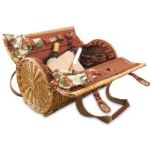 Picnic Time Verona Picnic Basket Set - 9-Piece in Red Clay - Closeouts