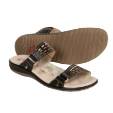 Pikolinos Costa Rica Sandals - Leather Slides (For Women) in Black - Closeouts