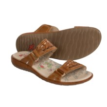 Pikolinos Costa Rica Sandals - Leather Slides (For Women) in Brandy - Closeouts