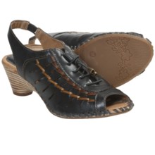 Pikolinos Paris Lace-Up Sandals - Sling-Backs (For Women) in Black - Closeouts