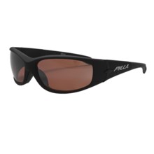 Pilla Dino Sunglasses - Polarized in Matte Black/Amber - Closeouts