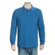 Pima Cotton Polo Shirt - Tailored Fit, Long Sleeve (For Men)