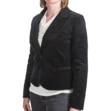 Pinwale Corduroy Jacket - Stretch Cotton (For Women) in Black - 2nds
