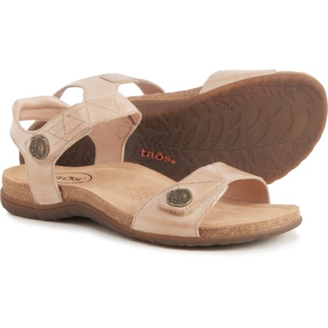 Taos Footwear Pioneer Sandals - Leather (For Women) - STONE (9 )
