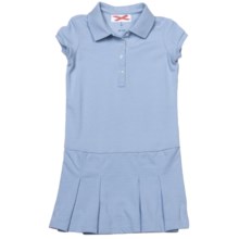Pique Cotton Dress - Short Sleeve (For Girls) in Light Blue - 2nds