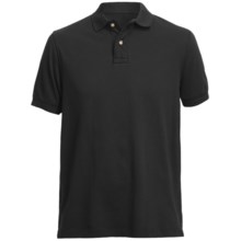 Pique Polo Shirt - Short Sleeve (For Men) in Black - Closeouts