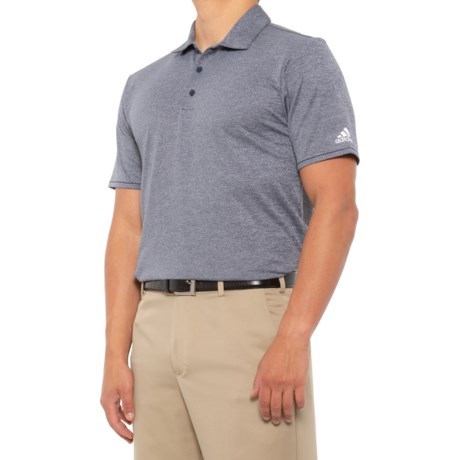 Adidas Pique Polo Shirt - UPF 30, Short Sleeve (For Men) - NAVY HEATHER (M )