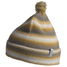 Pistil Lucky Striped Knit Beanie Hat (For Girls) in Yellow - Closeouts