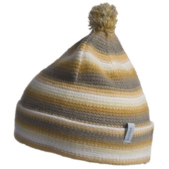 Pistil Lucky Striped Knit Beanie Hat (For Girls) in Yellow