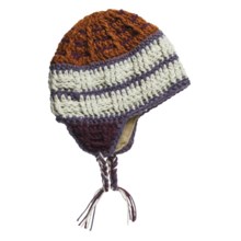 Pistil Tula Hat - Hand Knit, Ear Flaps (For Women) in Pumpkin - Closeouts