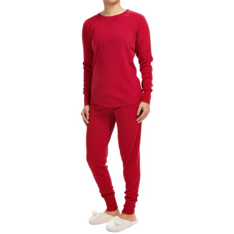 P.J. Salvage Brushed Thermal Ski Jammies Long Sleeve (For Women)