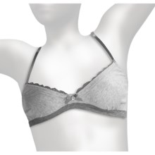PJ Salvage Casual Elegance Soft Bra - Cotton Modal (For Women) in Heather Grey - Closeouts