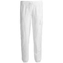 PJ Salvage French Terry Lounge Crop Pants (For Women) in White - Closeouts