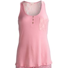 PJ Salvage Isla Bonita Lace Tank Top (For Women) in Pink - Closeouts