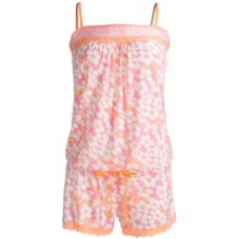 PJ Salvage Isla Bonita Romper - Stretch Modal, Spaghetti Strap (For Women) in Floral - Closeouts