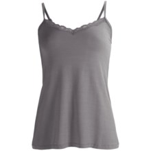 PJ Salvage Lace Camisole - Stretch Modal, Spaghetti Strap (For Women) in Grey - Closeouts