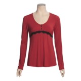 PJ Salvage Stretch Modal Pajama Top - Long Sleeve (For Women)