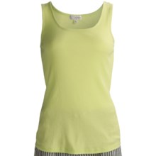 PJ Salvage Summer Separates Rib Tank Top - Cotton-Modal (For Women) in Lime - Closeouts