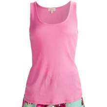 PJ Salvage Summer Separates Rib Tank Top - Cotton-Modal (For Women) in Pink - Closeouts