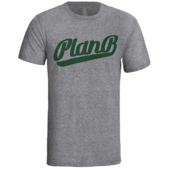 Plan B Tri-Blend Graphic T-Shirt -Short Sleeve (For Men) in Warning Graphite