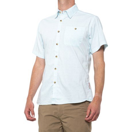 GRUNDENS Platform Shirt - UPF 50, Short Sleeve (For Men) - SKY VECTOR (S )
