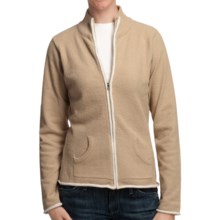 Plush by Colorado Clothing Cozy Jacket - Mock Neck (For Women) in Sesame - Closeouts