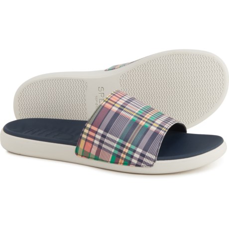 Sperry PLUSHWAVE Dock Slide Sandals (For Men) - PLAID (10 )