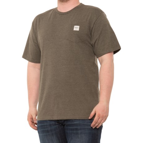 Eddie Bauer Workwear Pocket T-Shirt - Short Sleeve (For Men) - ARMY SURPLUS HEATHER (L )