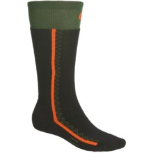 Point 6 Snowboard Socks - Merino Wool, Over-the-Calf (For Men and Women) in Olive - 2nds