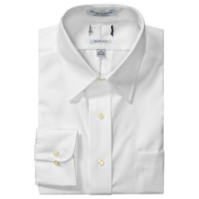 Point Collar Dress Shirt - Slim Fit, Long Sleeve (For Men) in White - 2nds
