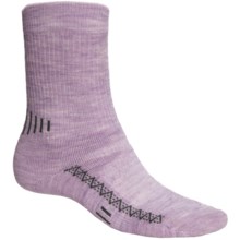 Point6 Active Medium-Cushion Crew Socks - Merino Wool, Midweight (For Men and Women) in Lavender - 2nds