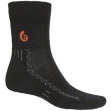Point6 Cycling Ultralight Socks - Merino Wool, 3/4-Crew (For Men and Women) in Black - 2nds
