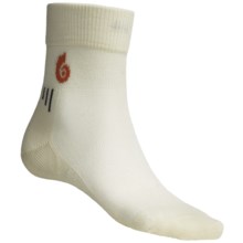Point6 Cycling Ultralight Socks - Merino Wool, 3/4-Crew (For Men and Women) in Natural - 2nds