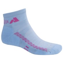 Point6 First Ascent Mountain Training Mini Socks - Wool Blend, Lightweight, Ankle (For Men and Women) in Sky - 2nds