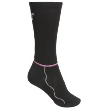 Point6 Flutterby Socks - Merino Wool, Over-the-Calf (For Women) in Black - 2nds