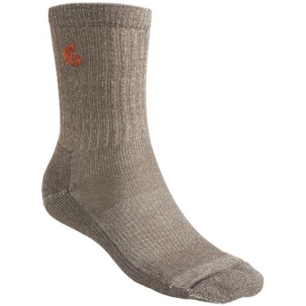 Point6 Hiking Core Medium-Weight Socks - Merino Wool, Crew (For Men and Women) in Taupe